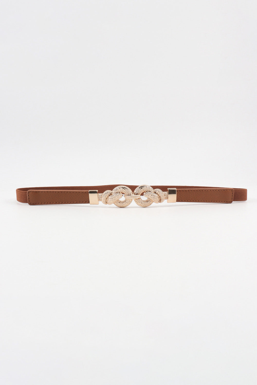 Zinc Alloy Buckle PU Leather Belt - Tote and Lounge
