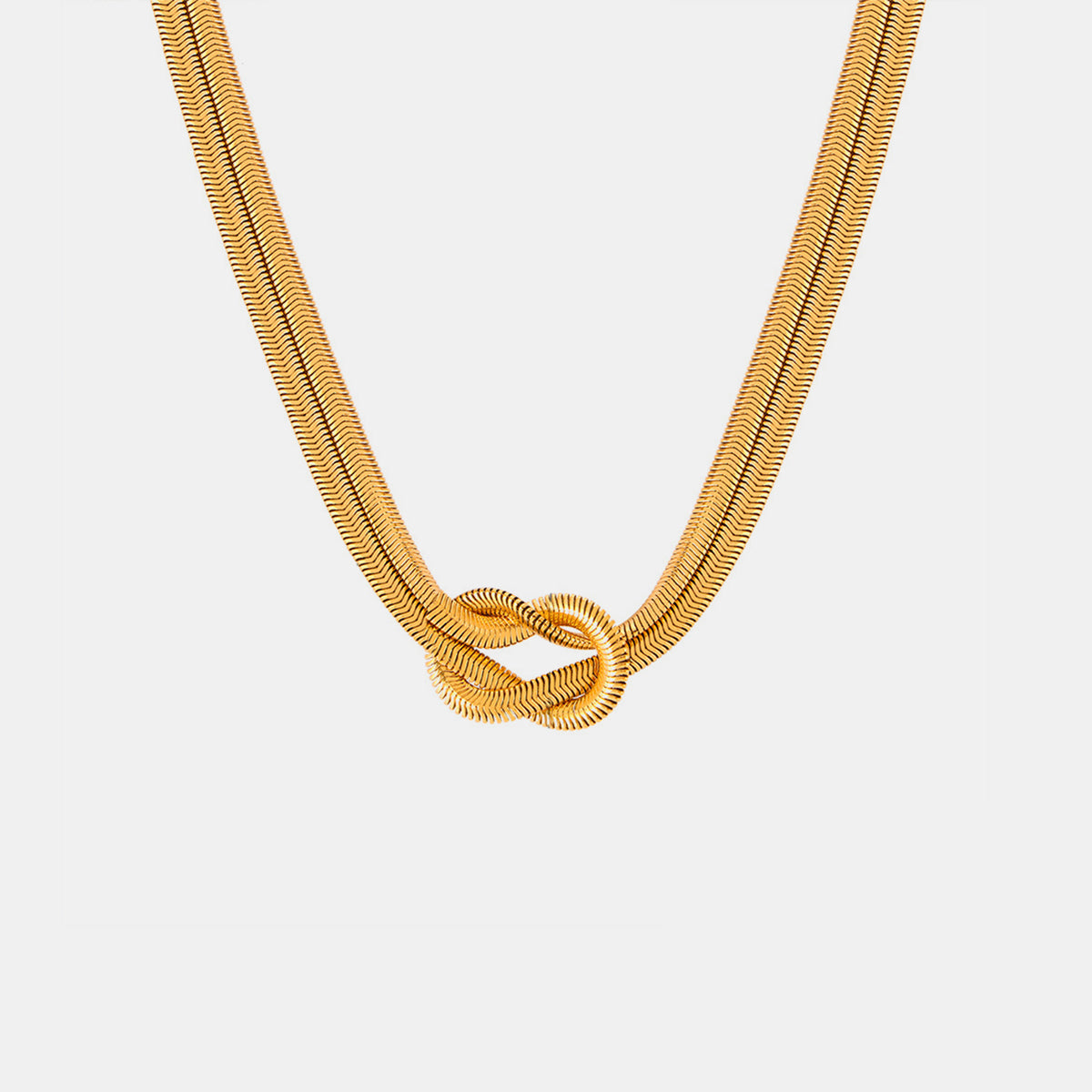 Titanium Steel Knot Necklace - Tote and Lounge