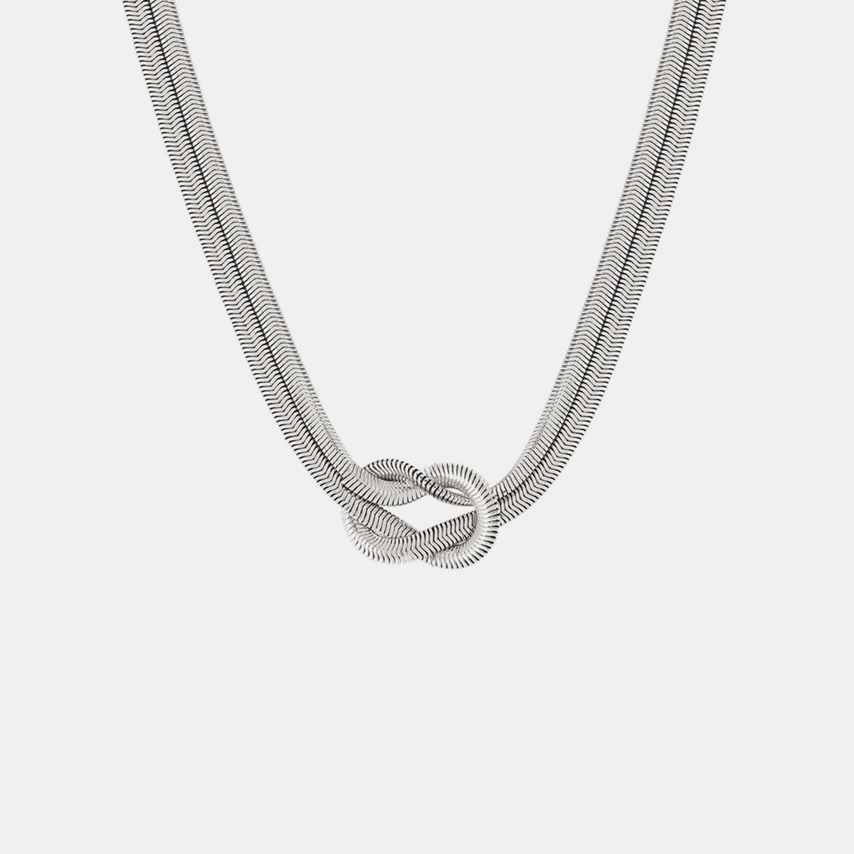 Titanium Steel Knot Necklace - Tote and Lounge