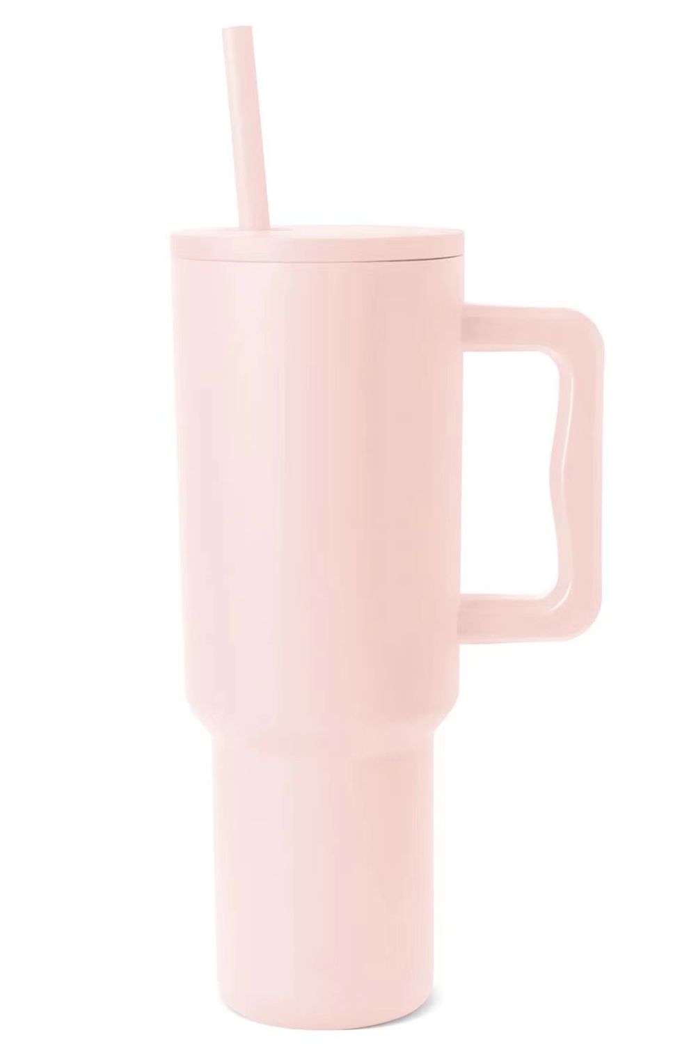 Monochromatic Stainless Steel Tumbler with Matching Straw - Tote and Lounge
