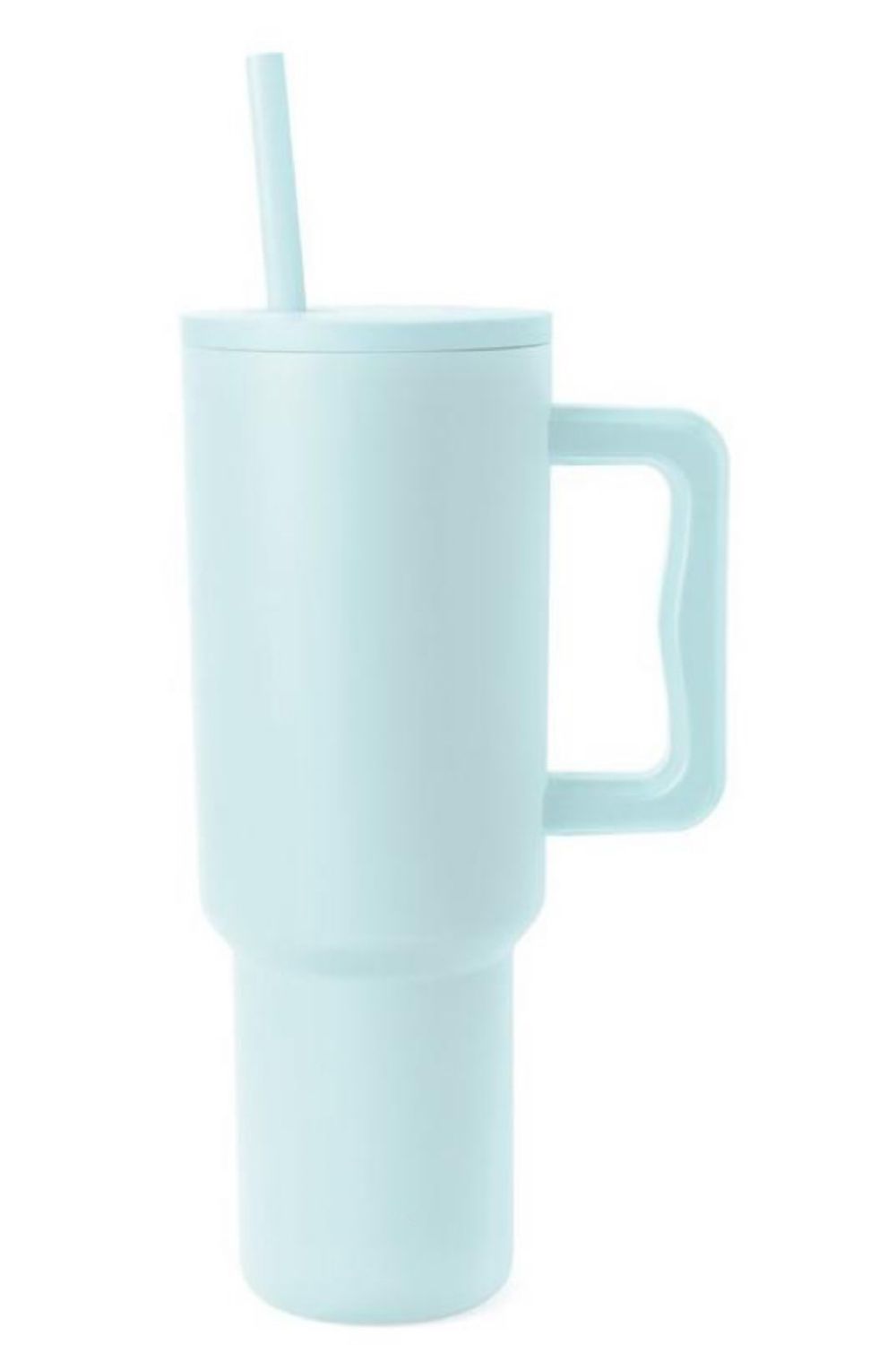 Monochromatic Stainless Steel Tumbler with Matching Straw - Tote and Lounge