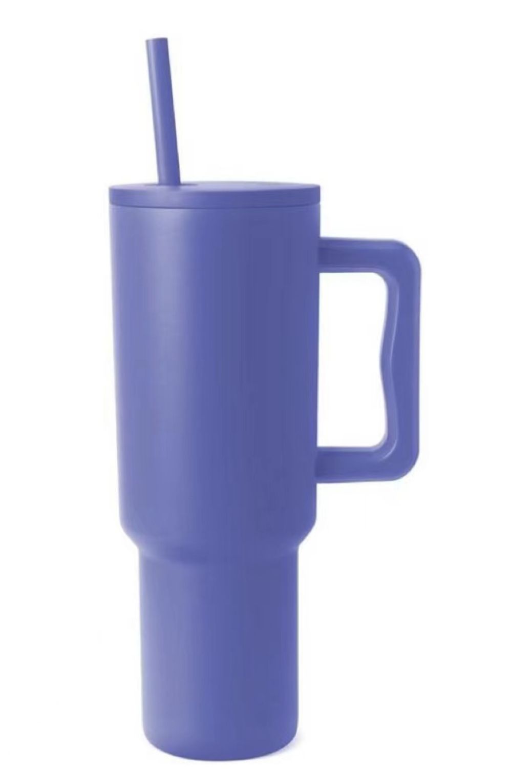 Monochromatic Stainless Steel Tumbler with Matching Straw - Tote and Lounge