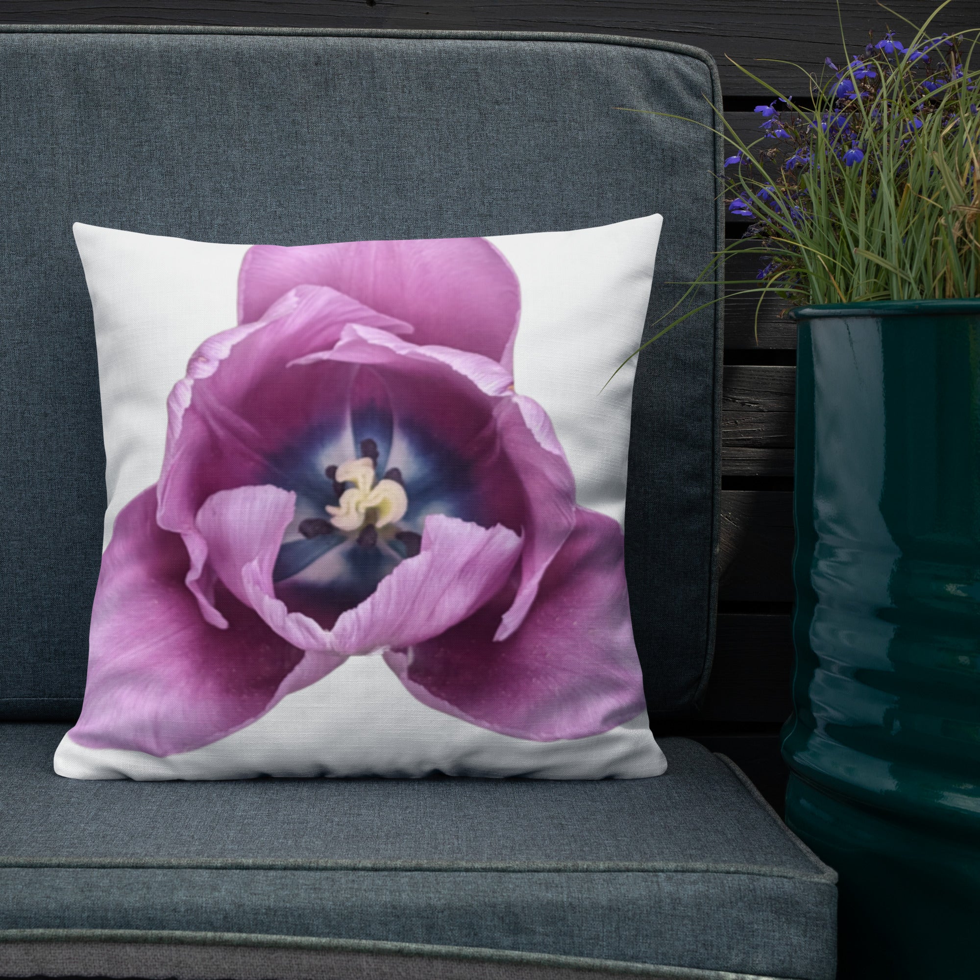 Purple Tulip Premium Pillow