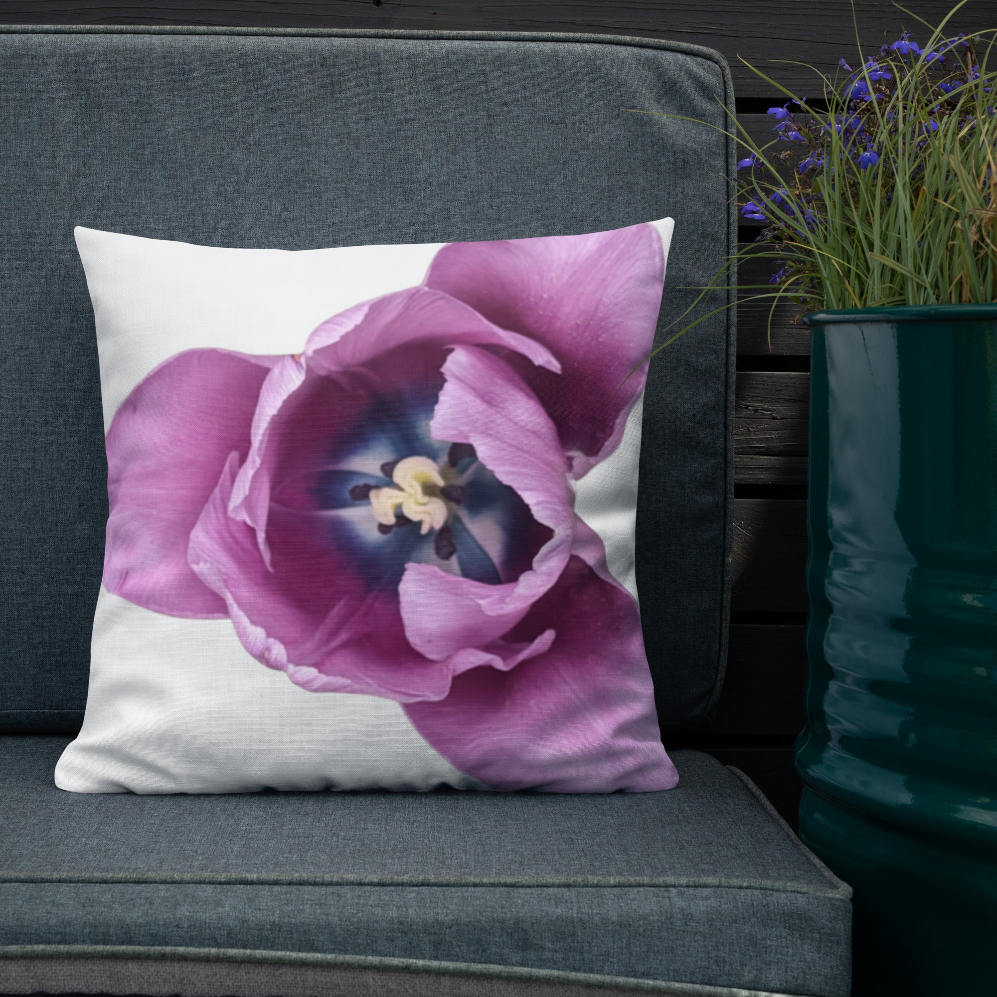 Purple Tulip Premium Pillow