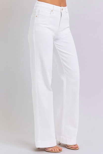 RISEN Full Size High Waist Straight Jeans - Tote and Lounge