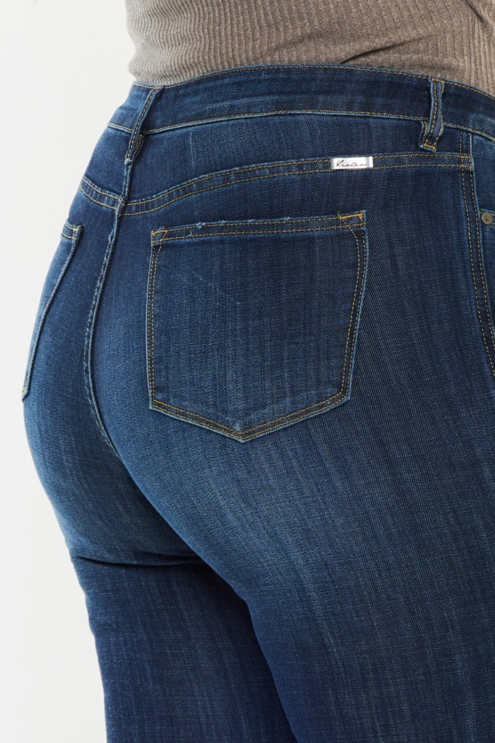 Kancan Full Size Mid Rise Flare Jeans - Tote and Lounge