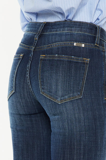 Kancan Full Size Mid Rise Flare Jeans - Tote and Lounge