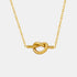 18K Gold-Plated Titanium Steel Knot Necklace - Tote and Lounge